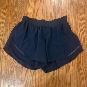 lululemon athletica Navy Blue Hotty Hot shorts 8 tall